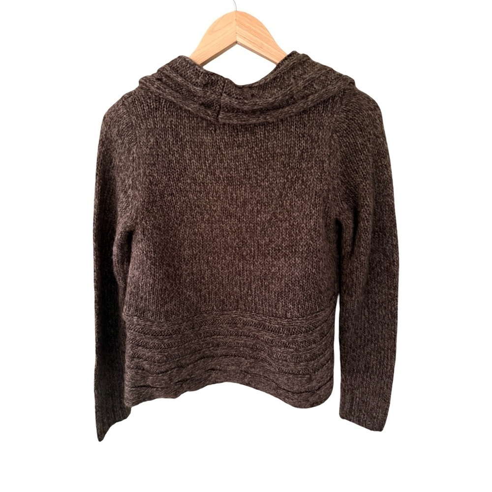 Mudd Brown Open Front Shawl Collar Sweater NWT Size M - Picture 2 of 4